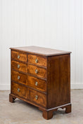 Load image into Gallery viewer, Exquisite 19th Century Burl Walnut Two Over Three Chest with Rings Pulls
