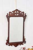Load image into Gallery viewer, Georgian Mirror with Leaf Center Detail
