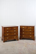 Load image into Gallery viewer, RARE PAIR of 19th Century Burl Walnut Bedside Chests
