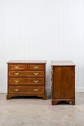 Load image into Gallery viewer, RARE PAIR of 19th Century Burl Walnut Bedside Chests
