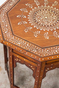 Load image into Gallery viewer, 24” Octagon Anglo-Indian Inlay Side Table (India; c. 1860)

