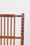 Load image into Gallery viewer, Antique English Bobbin Rocking Chair with Rush Seat

