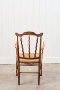 Load image into Gallery viewer, Arts & Crafts Chair with Carved Back (Elm + Rush)
