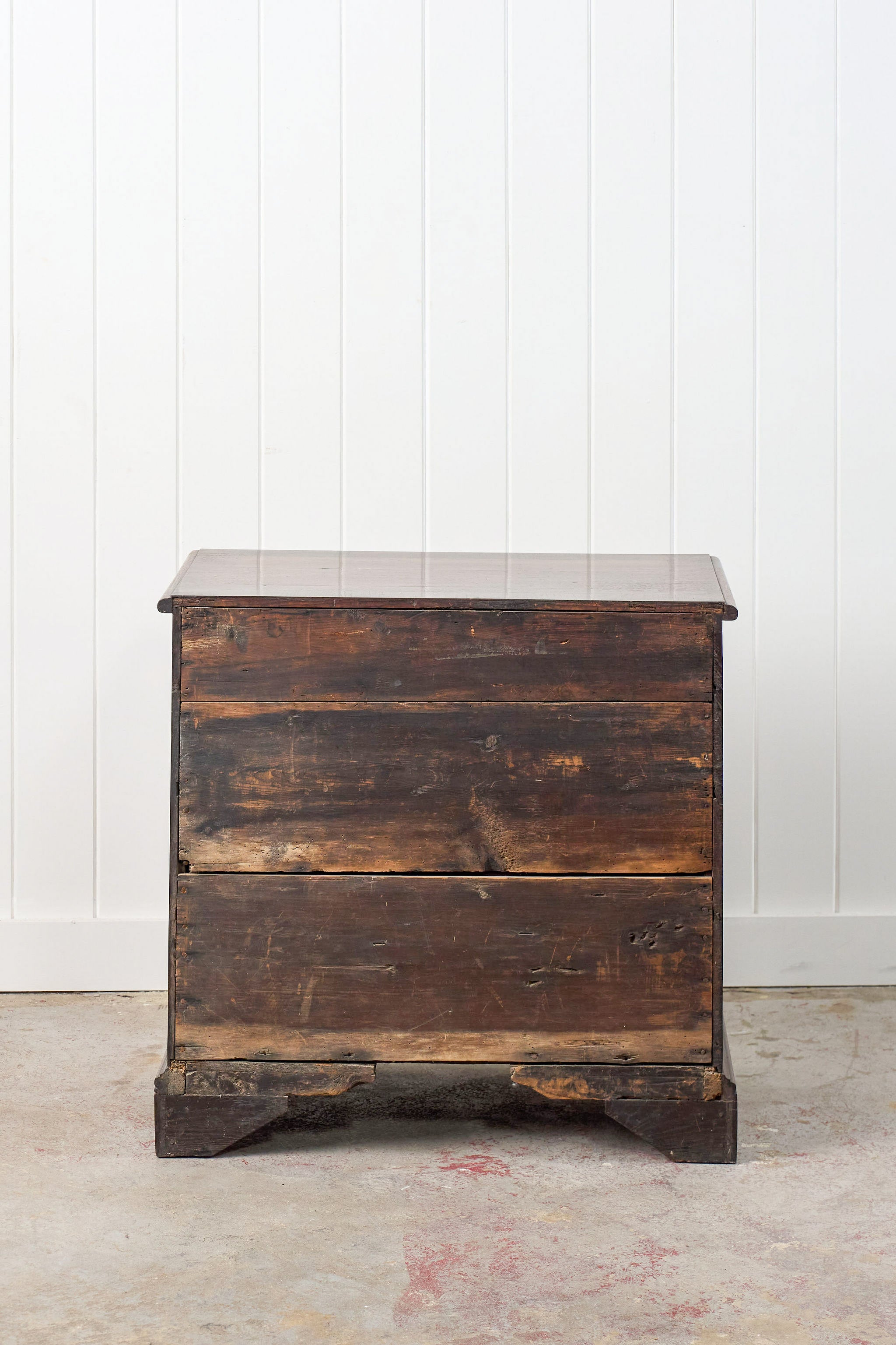 Early Georgian Two Over Three Mahogany Chest Of Drawers/Bedside