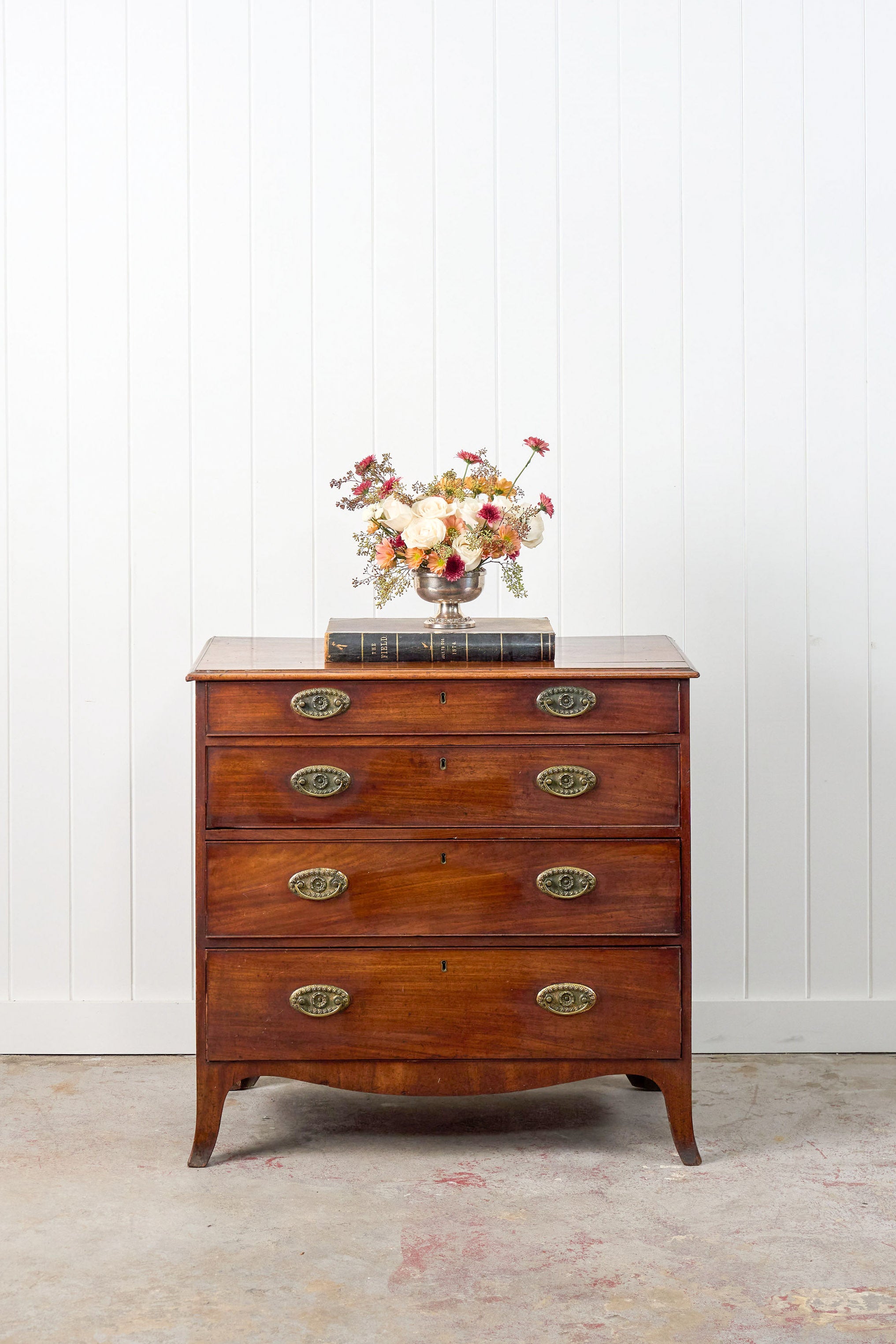 George III Mahogany 4-Drawer Chest of Drawers