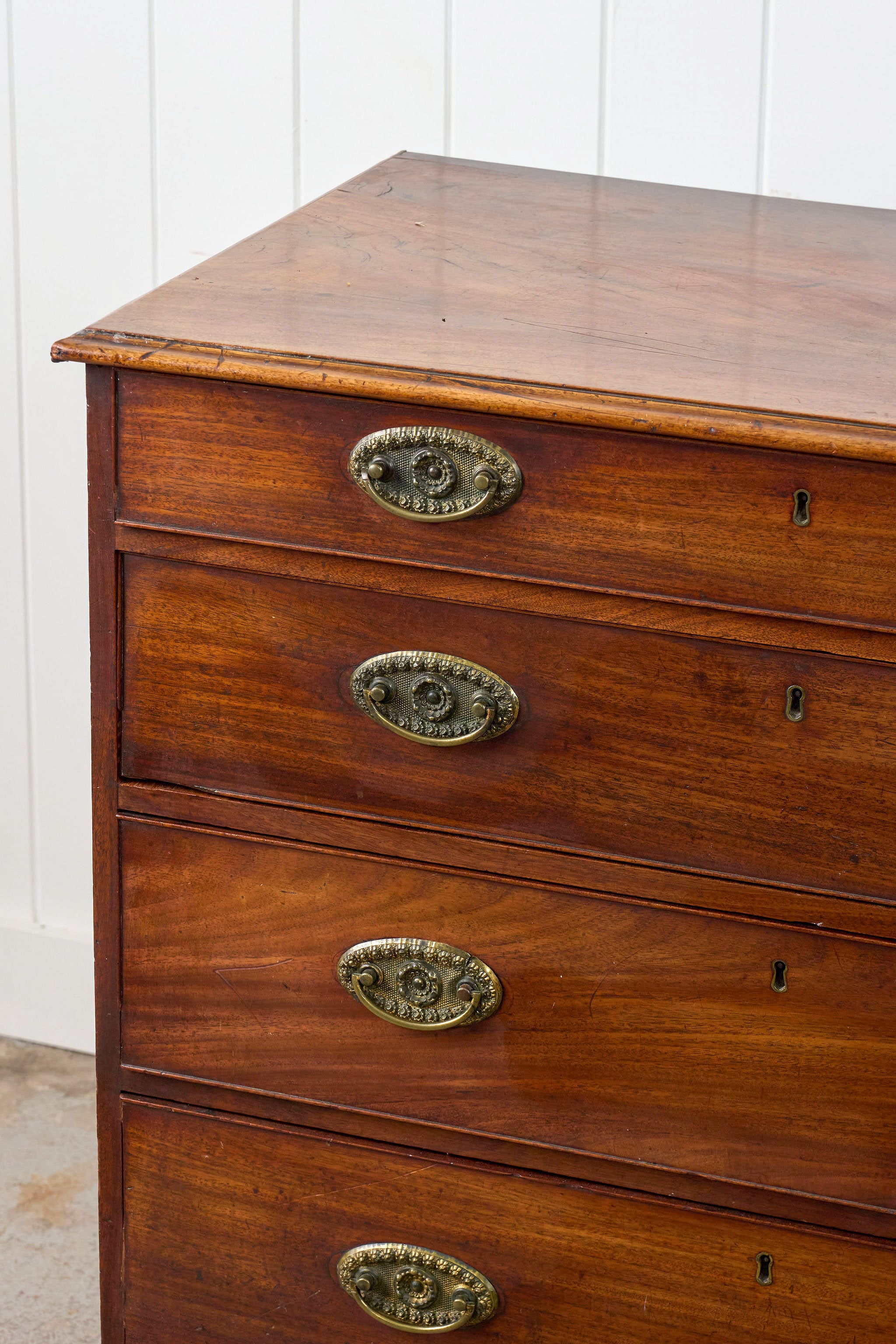 George III Mahogany 4-Drawer Chest of Drawers