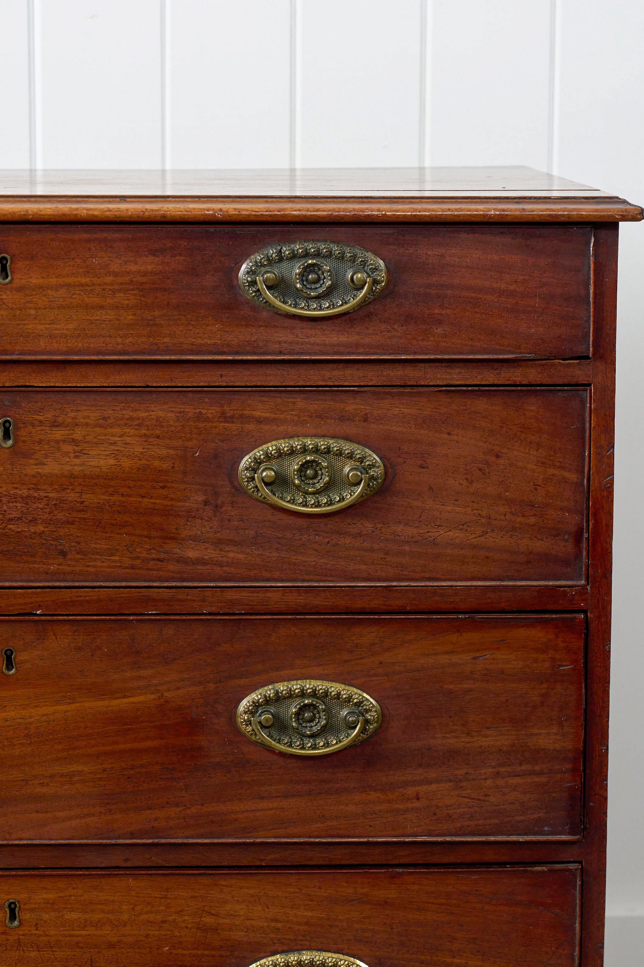 George III Mahogany 4-Drawer Chest of Drawers