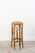 Load image into Gallery viewer, Antique Tortoise Octagon Bamboo Stand
