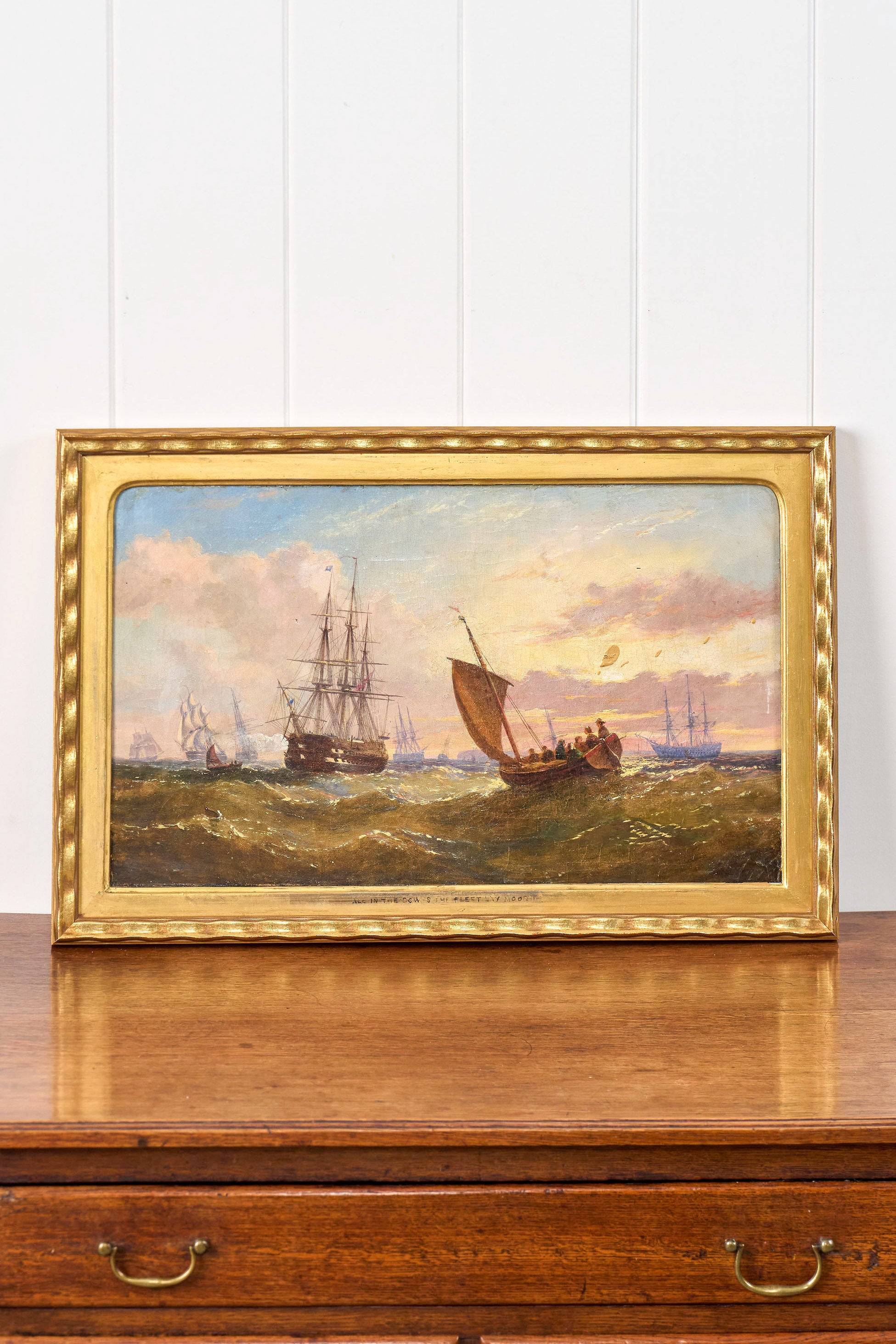 19th c. British Marine Scene — Follower of William Calcott Knell