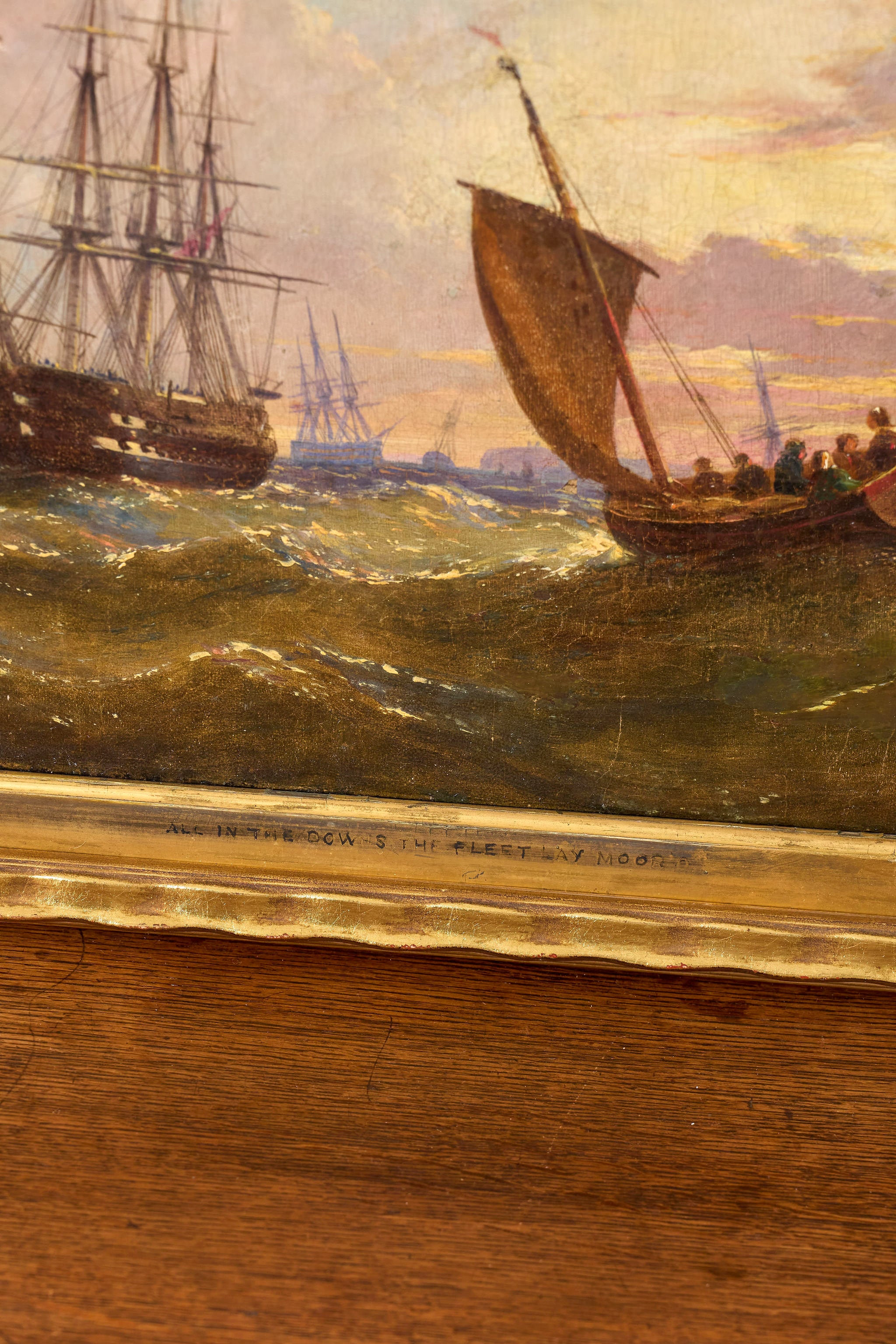 19th c. British Marine Scene — Follower of William Calcott Knell