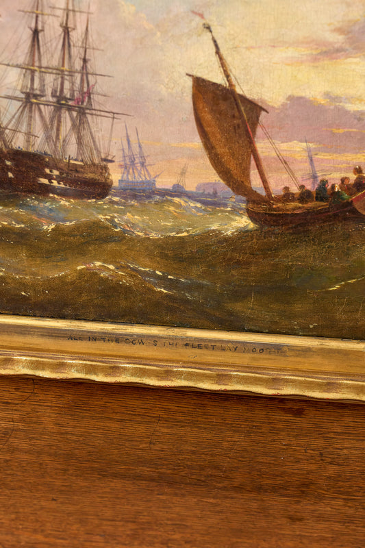19th c. British Marine Scene — Follower of William Calcott Knell