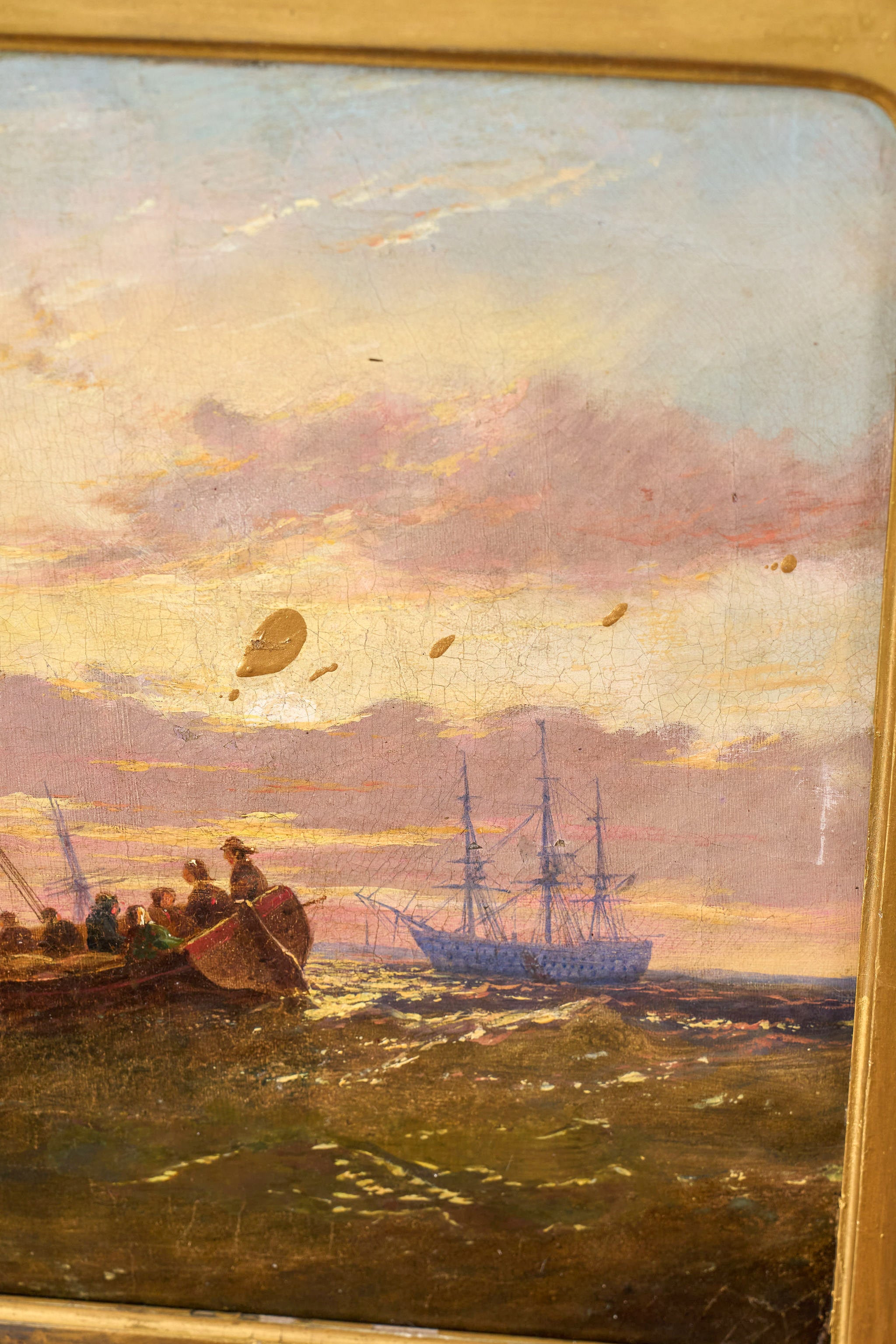 19th c. British Marine Scene — Follower of William Calcott Knell