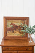 Load image into Gallery viewer, Antique Signed Original Oil on Canvas of Chestnut Horse ‘Balaam’ in Oak Frame (British, W. Wasdell Trickett, d. 1913)
