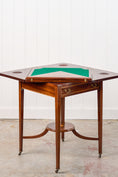 Load image into Gallery viewer, Edwardian Mahogany Envelope Card Table with Newly Replaced Felt
