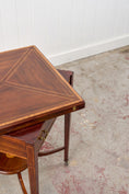 Load image into Gallery viewer, Edwardian Mahogany Envelope Card Table with Newly Replaced Felt
