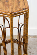 Load image into Gallery viewer, Antique Tortoise Octagon Bamboo Stand
