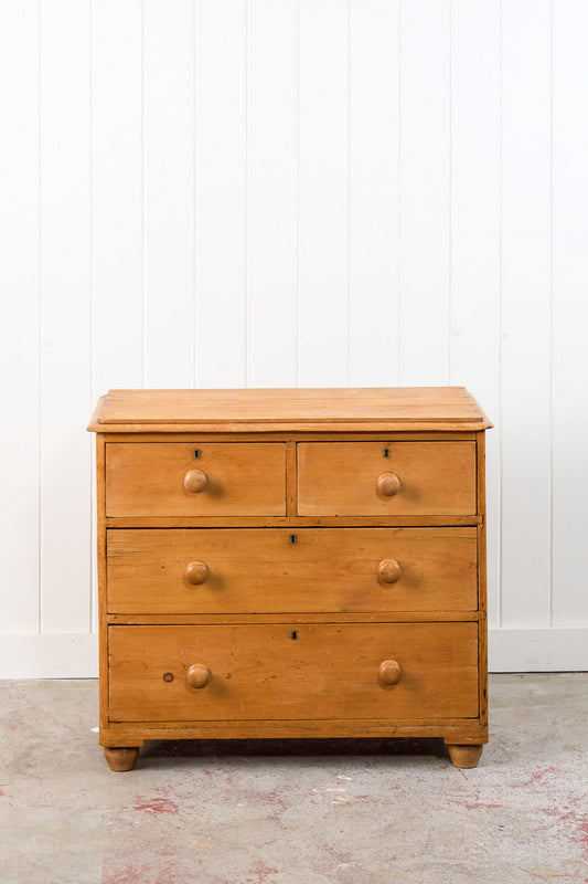 Two Over Two Victorian Pine Chest