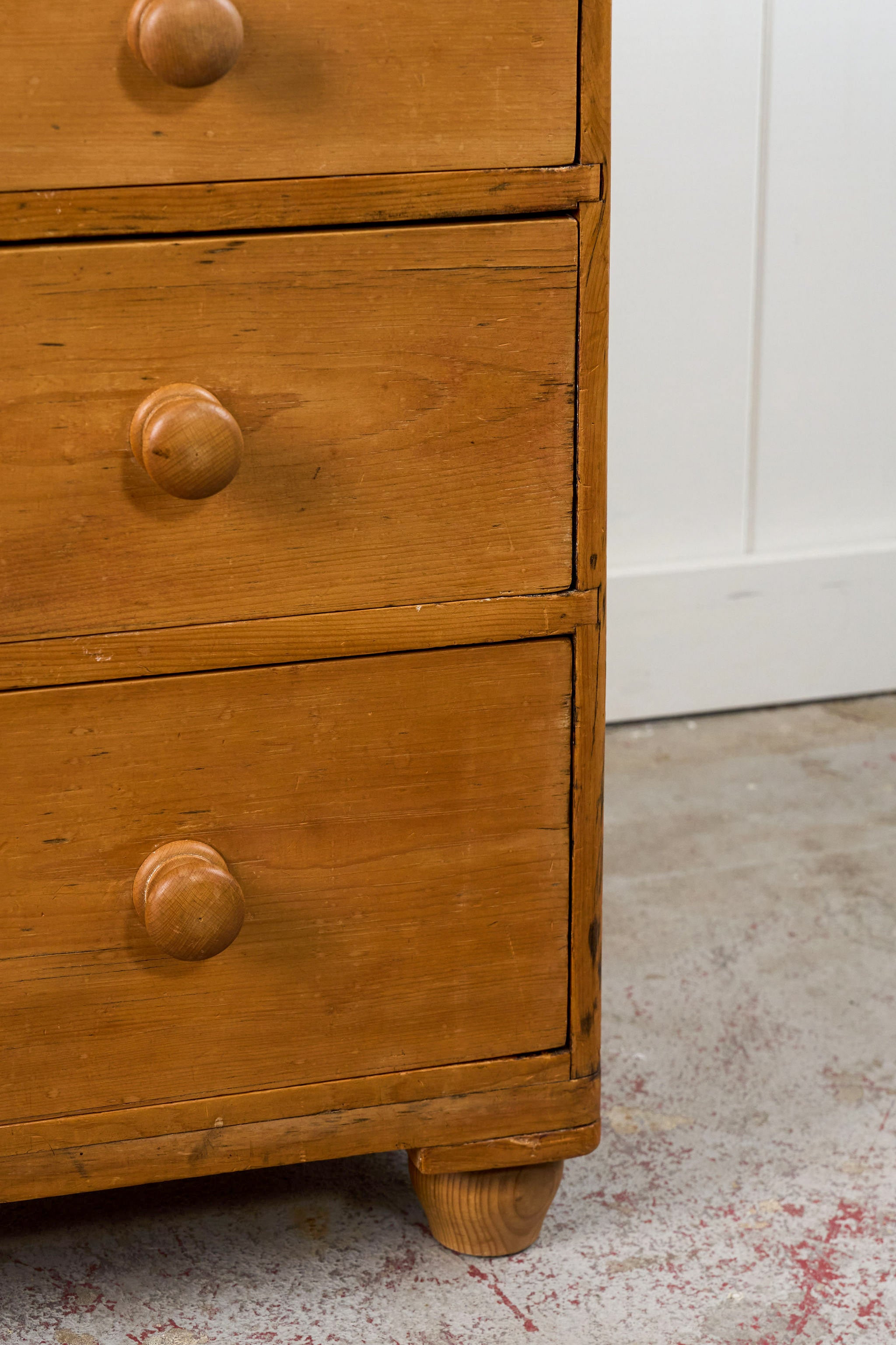 Two Over Two Victorian Pine Chest