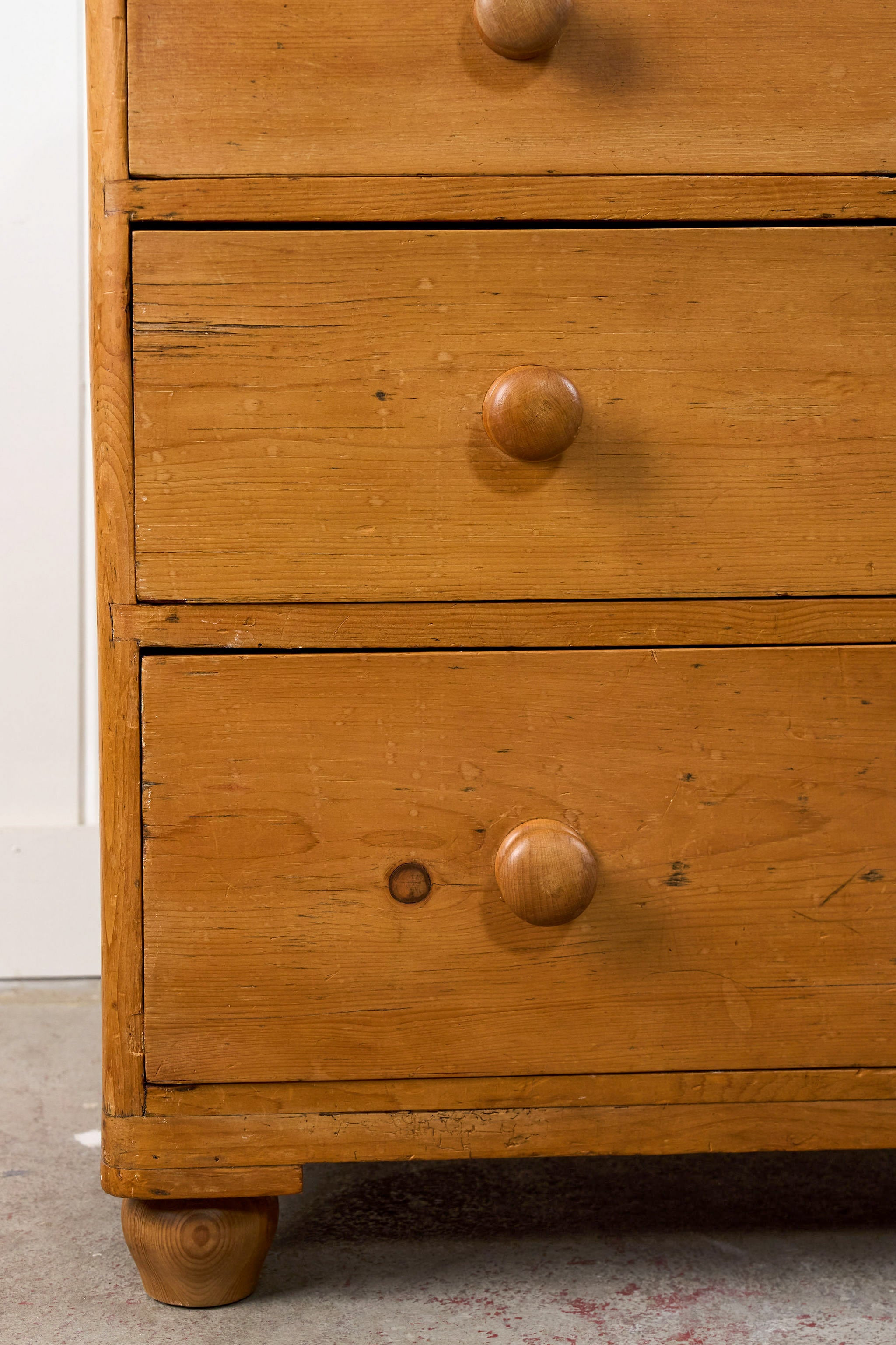 Two Over Two Victorian Pine Chest