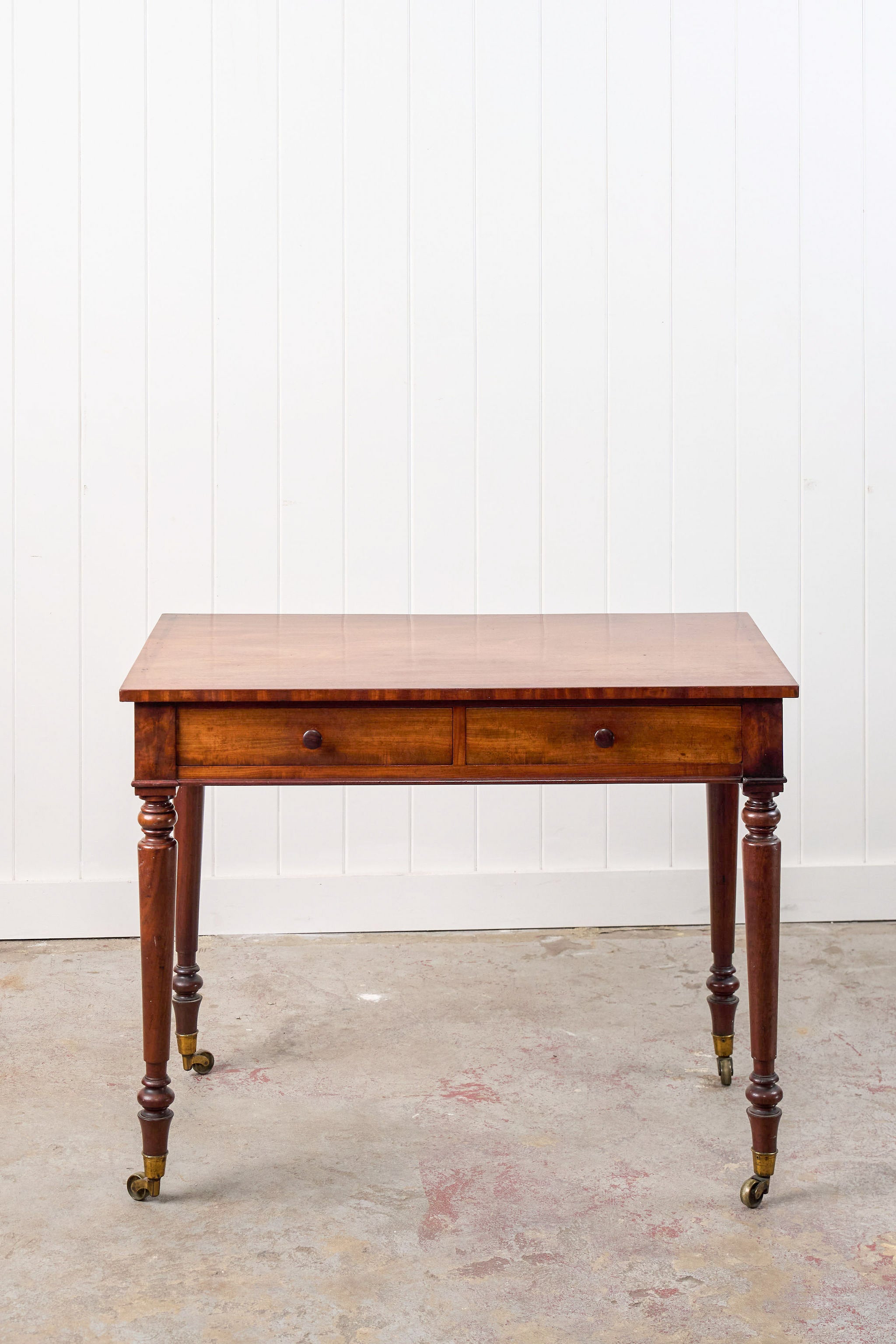 Regency Mahogany 2-Drawer Writing Desk