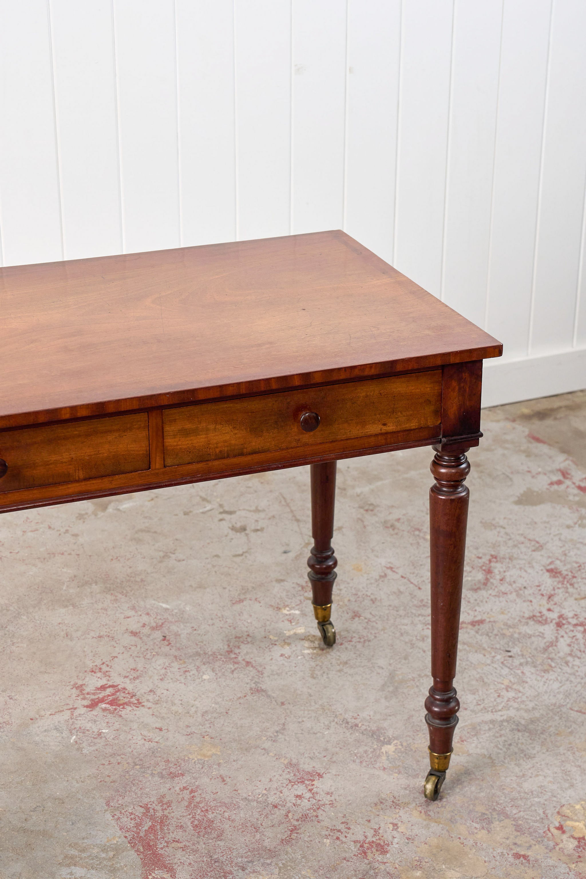 Regency Mahogany 2-Drawer Writing Desk