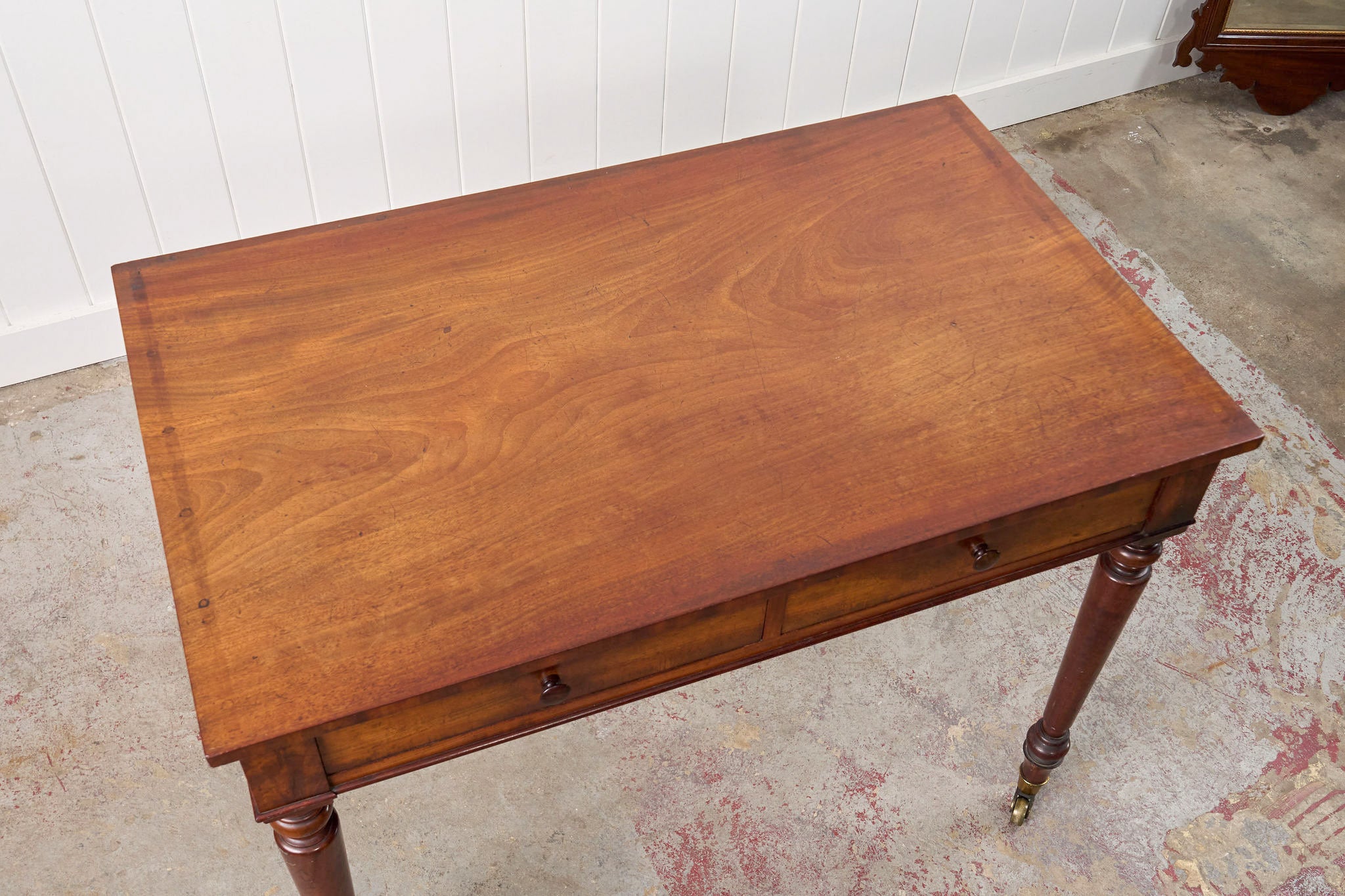 Regency Mahogany 2-Drawer Writing Desk