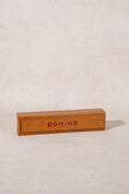 Load image into Gallery viewer, Vintage Dominos Set with Carved Box + Black Pieces

