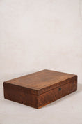 Load image into Gallery viewer, Antique English Oak Flatware Box
