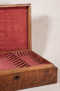 Load image into Gallery viewer, Antique English Oak Flatware Box
