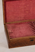 Load image into Gallery viewer, Antique English Oak Flatware Box
