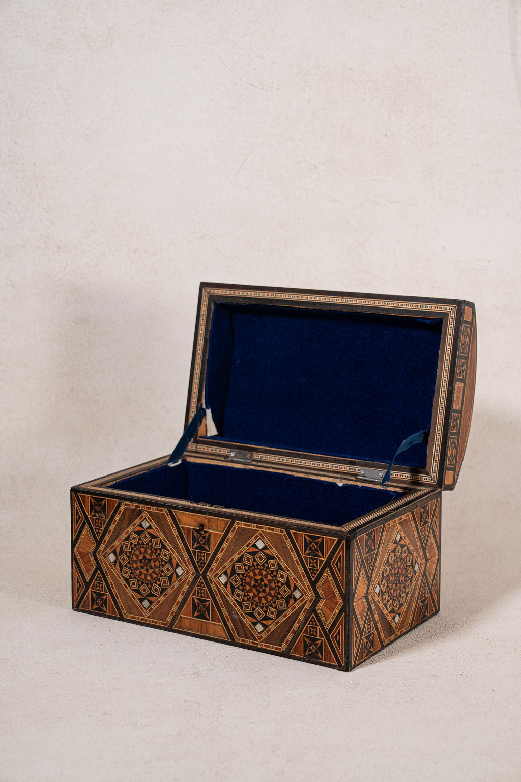19th Century Large Fully Inlaid Dome Box