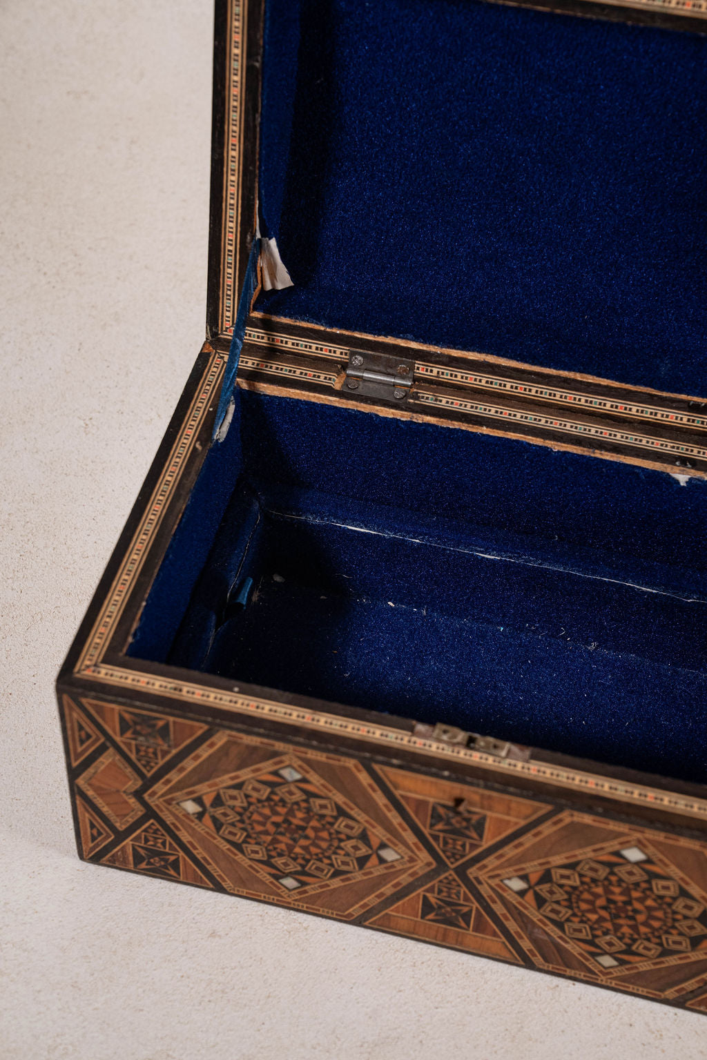 19th Century Large Fully Inlaid Dome Box