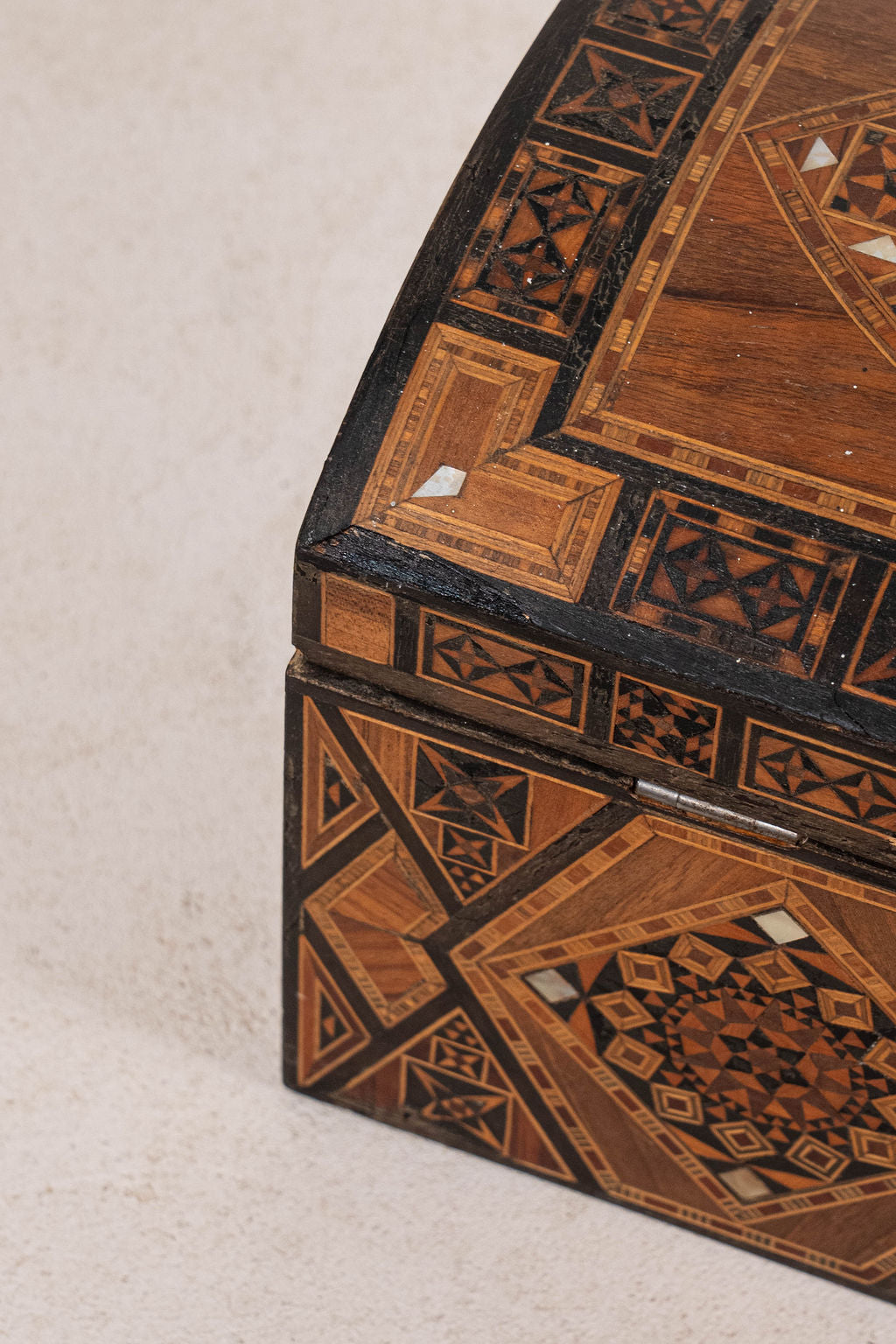 19th Century Large Fully Inlaid Dome Box