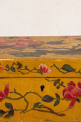 Load image into Gallery viewer, Vintage Hand Painted Mustard + Floral Box
