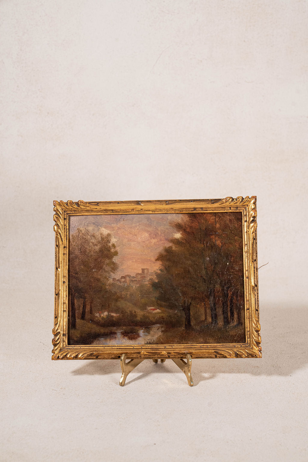 19th Century English School Oil on Board 'Windsor Castle From The Thames'