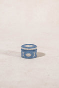 Load image into Gallery viewer, Wedgwood Blue Jasperware Circular Lidded Box
