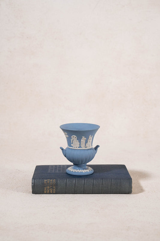 Petite Blue Wedgwood Jasperware Toothpick Urn