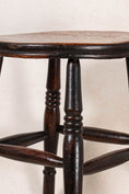 Load image into Gallery viewer, 19th Century Oak Joint Stool with Stretchers
