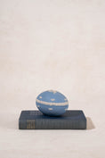 Load image into Gallery viewer, Wedgwood Blue Jasperware Cherub Egg Trinket Box
