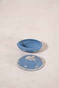 Load image into Gallery viewer, Wedgwood Blue Jasperware Cherub Egg Trinket Box
