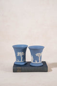 Load image into Gallery viewer, Wedgwood Blue Jasperware Fluted Vase
