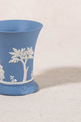 Load image into Gallery viewer, Wedgwood Blue Jasperware Fluted Vase
