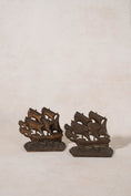 Load image into Gallery viewer, PAIR of Vintage Cast Iron Galleon Ship Bookends
