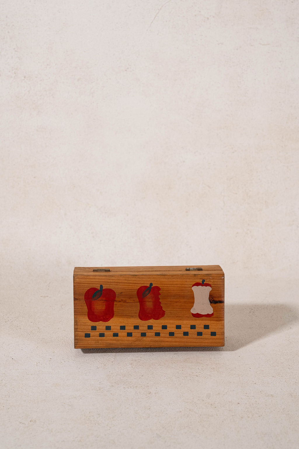 Folk Art Hand Painted Apple Box