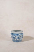 Load image into Gallery viewer, Vintage Chinoiserie Planter with Greek Key Rim
