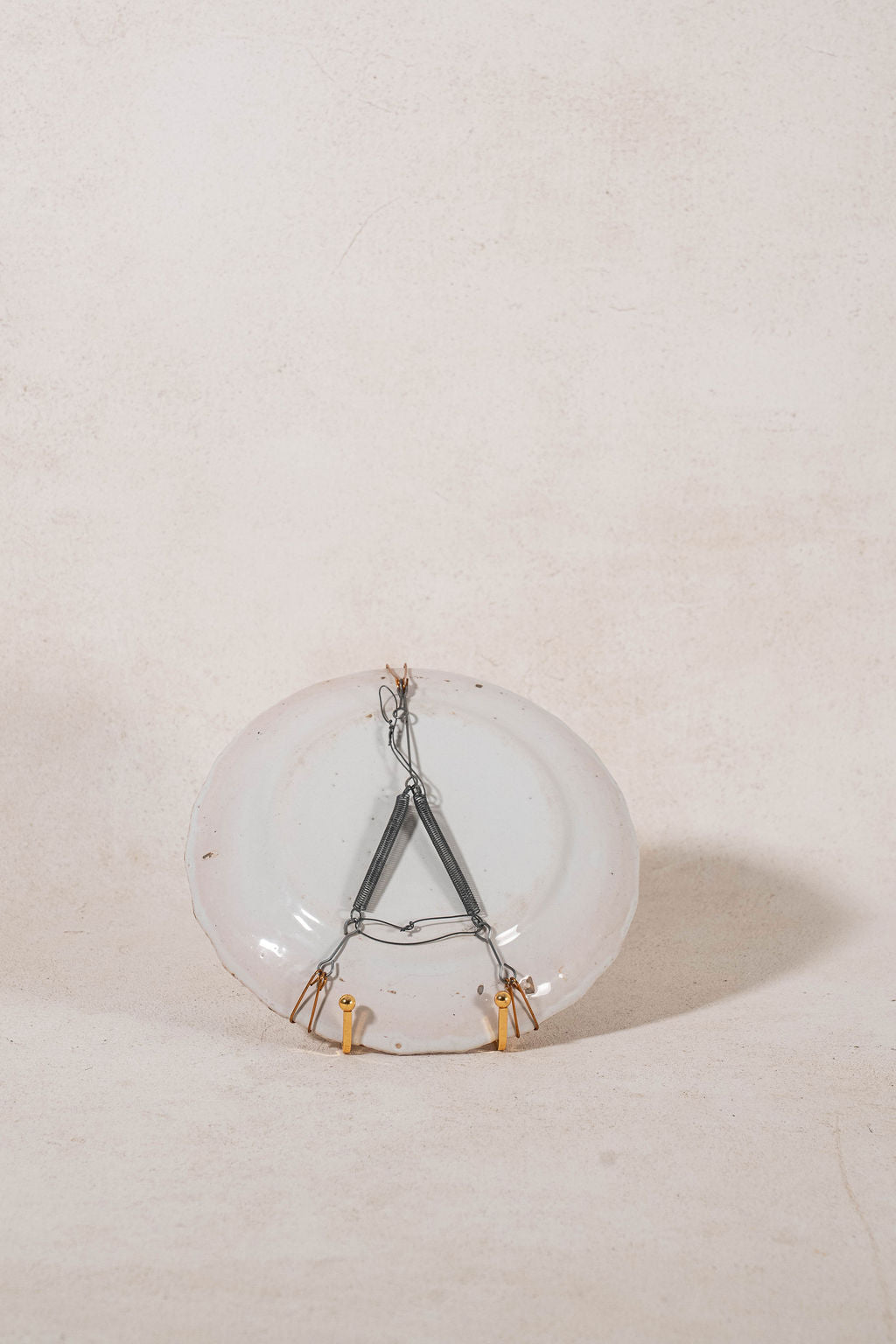 19th Century French Handpainted Pink Floral Plate with Brushed Edges | SKU 426-440