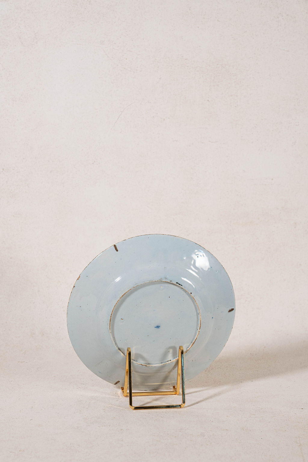 18th Century Blue + White Delft Plate