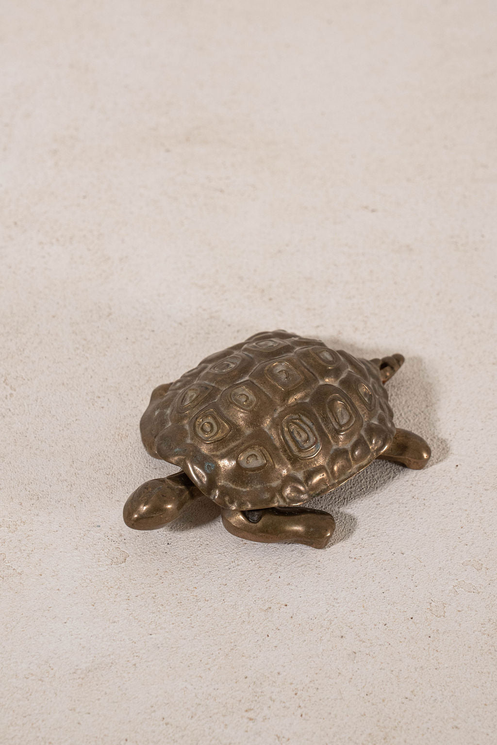 Vintage Lift-Shell Brass Turtle