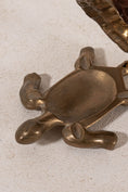 Load image into Gallery viewer, Vintage Lift-Shell Brass Turtle
