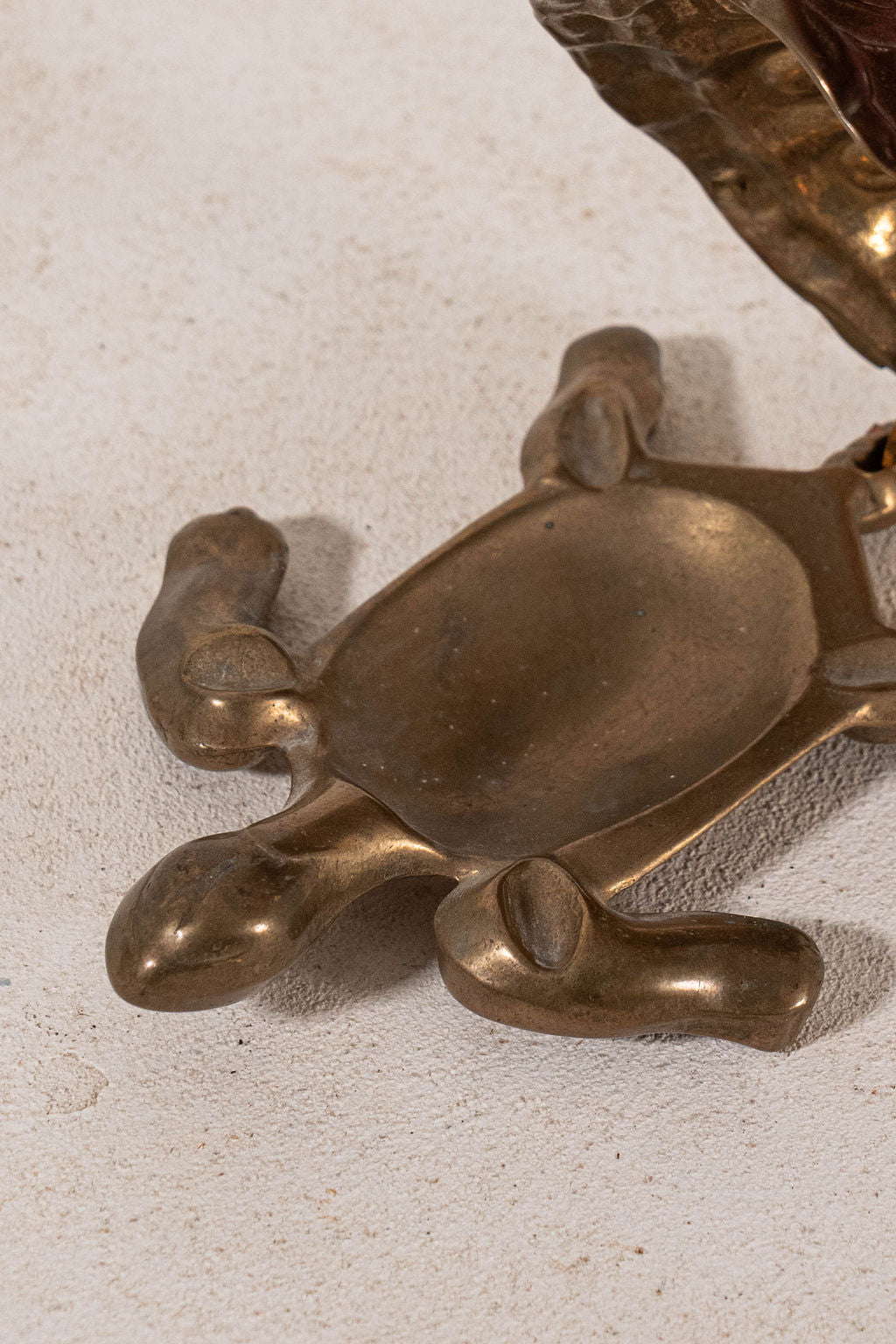 Vintage Lift-Shell Brass Turtle